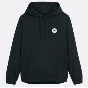 Converse Black Hooded Sweatshirt with Chest Patch